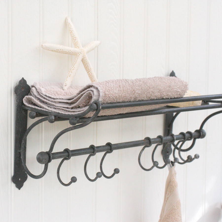 vintage inspired luggage rack hook shelf by magpie living