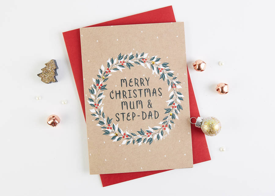 mum and step dad christmas card by norma&amp;dorothy | notonthehighstreet.com