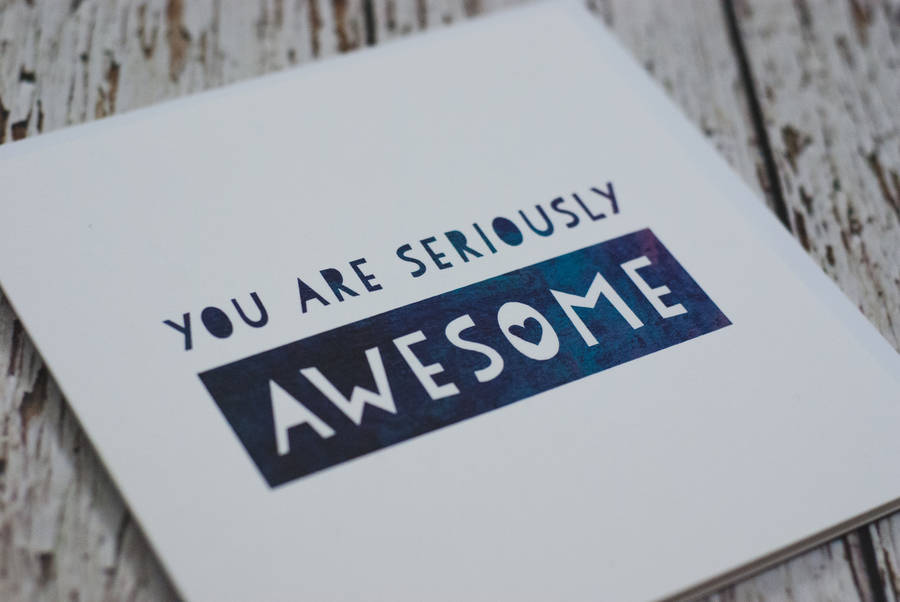 'you Are Seriously Awesome' Thank You Card By I Am Nat 