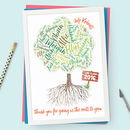 Personalised Class Tree Teacher's Print By More Than Words 