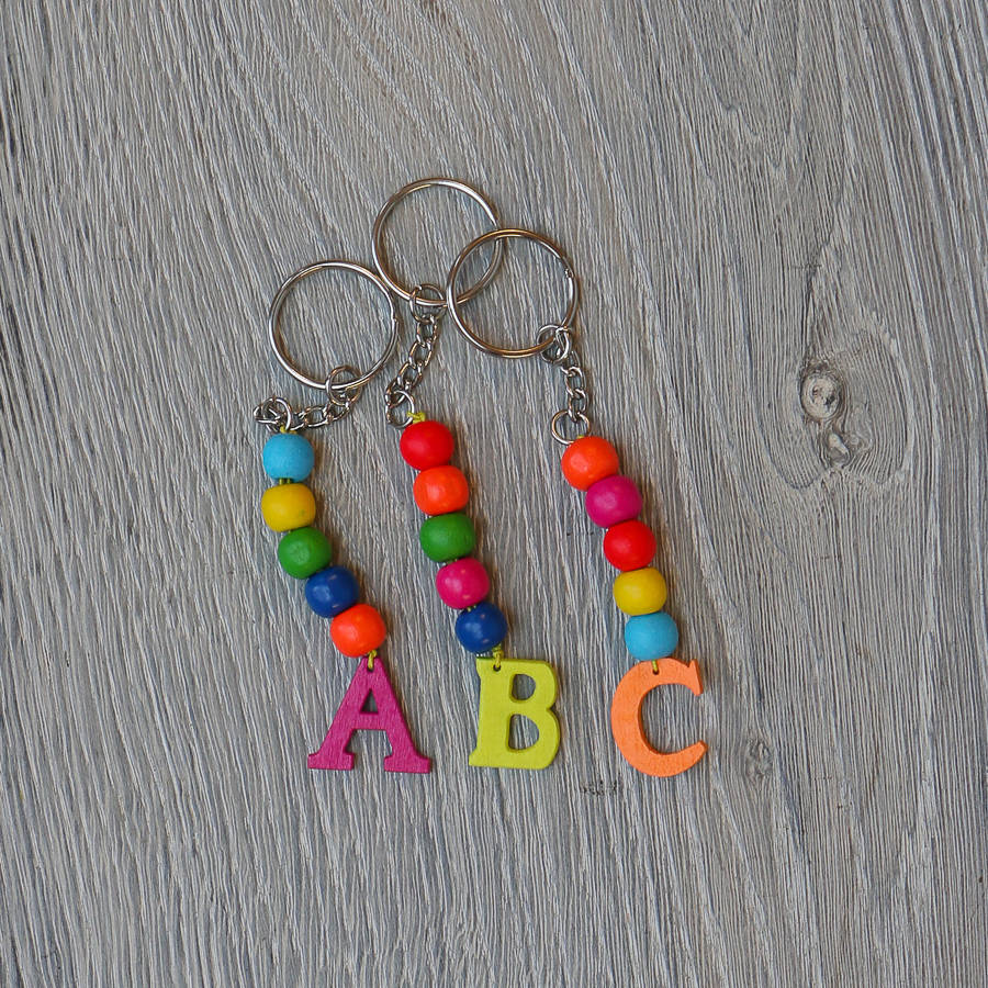 make a personalised letter keyring kit by cotton twist