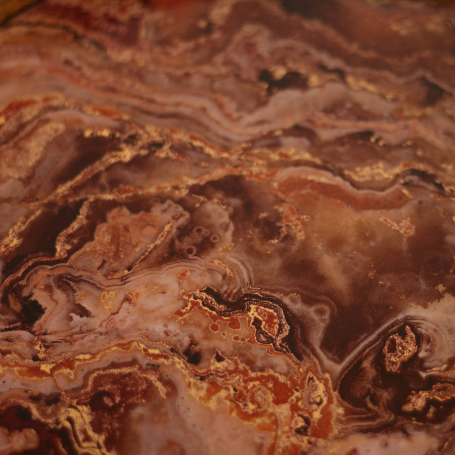 volcano marble gilted gold round tray by dibor