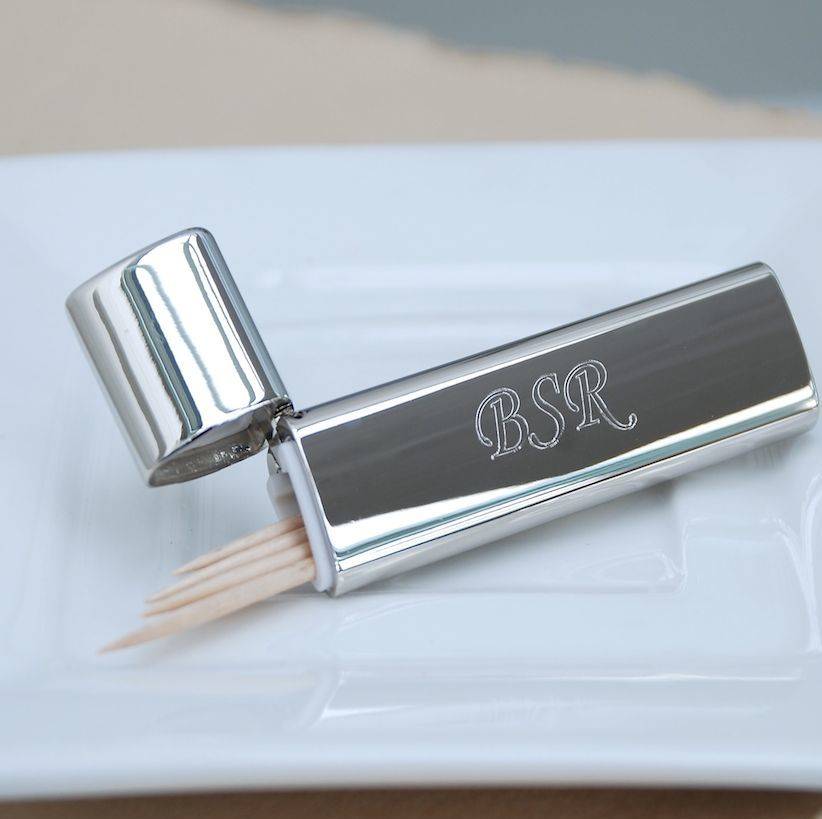 personalised toothpick holder by penelopetom