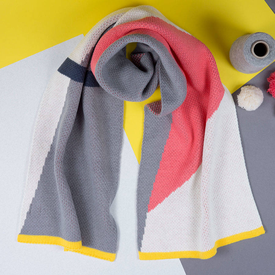 jacquard modernist scarf by lowie | notonthehighstreet.com