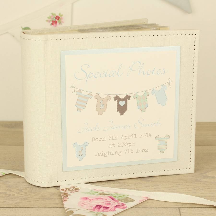 personalised baby grow keepsake box by dreams to reality design ltd