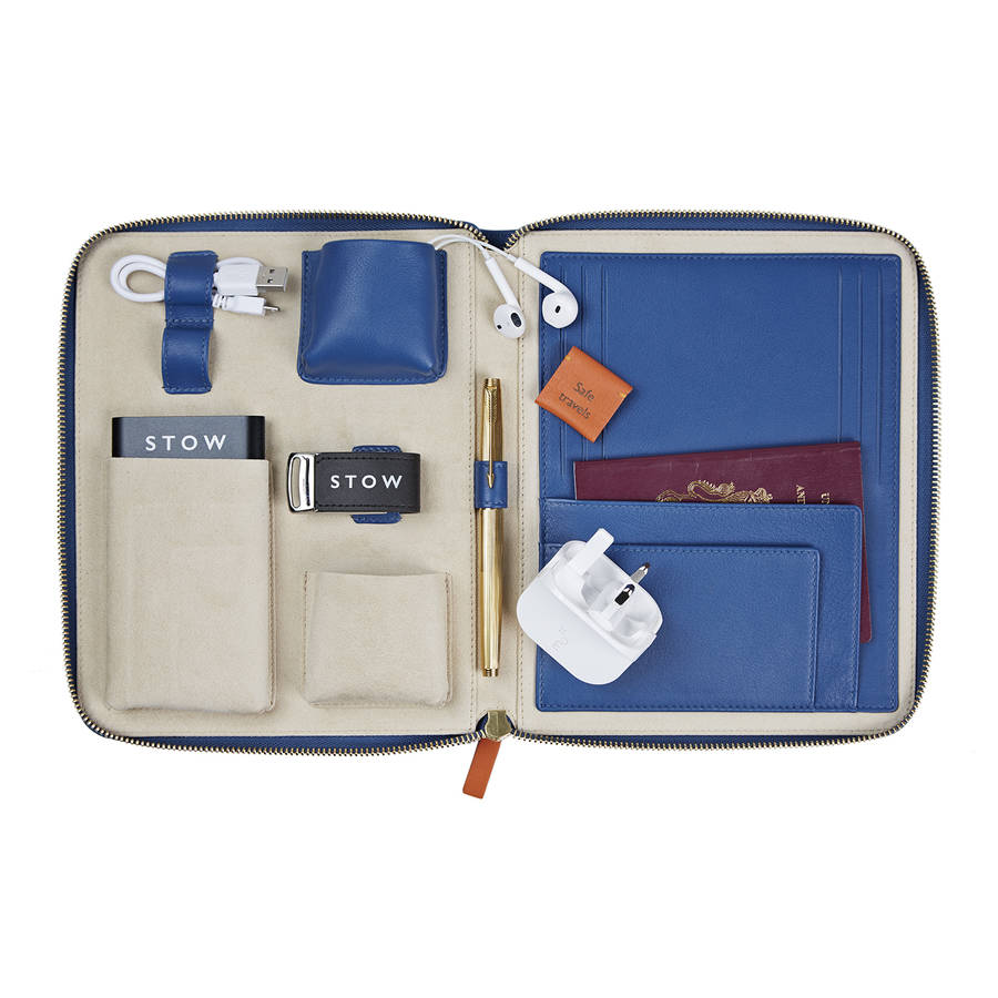 luxury travel tech case by stow