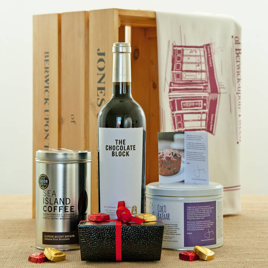 chocolate block south african red wine crate by jones and jones of