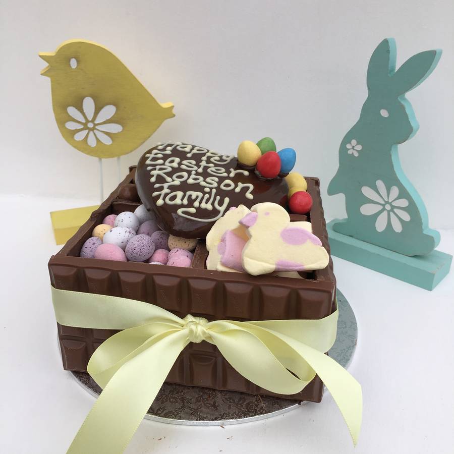 easter chocolate box by sweet trees