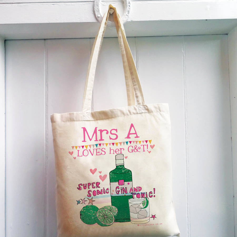 personalised mrs bag by alice palace