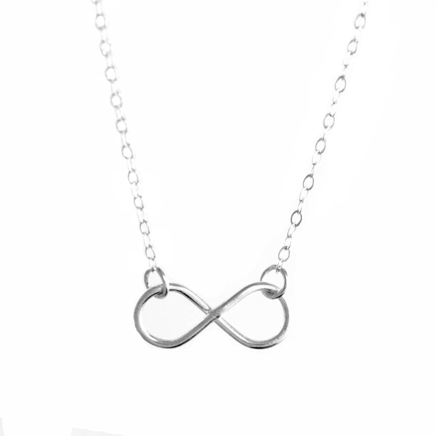 infinity loop necklace by lily king jewellery