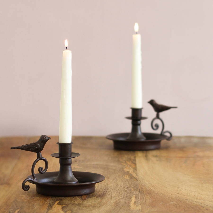 victorian bird single candle holder by dibor