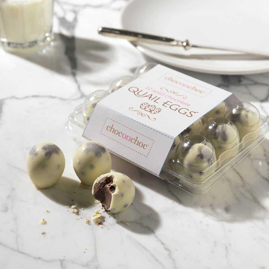 chocolate quail eggs by choc on choc