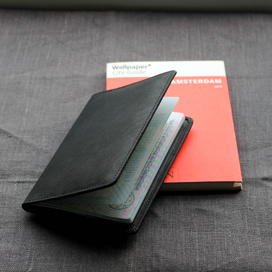 leather passport holder by nv london calcutta