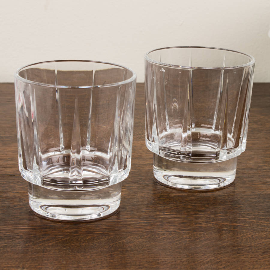 antique crystal tumblers