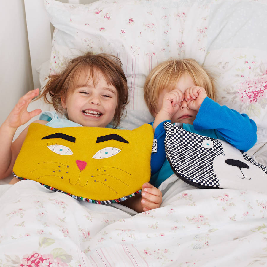 kitt the cat hot water bottle by terri leahy