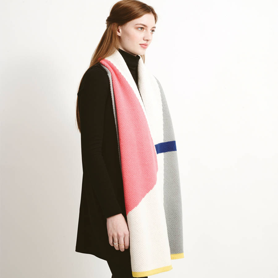 jacquard modernist scarf by lowie | notonthehighstreet.com