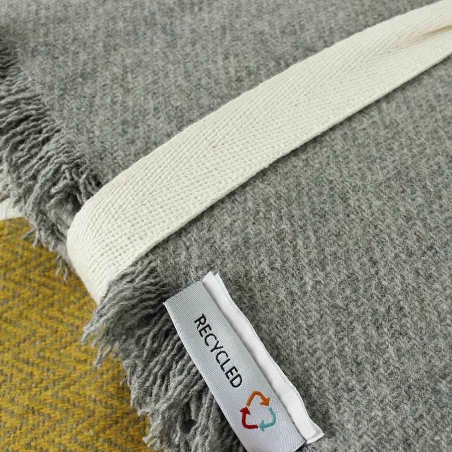 recycled wool throws by green tulip ethical living