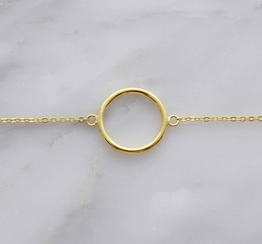hollow karma bracelet by dainty edge jewellery