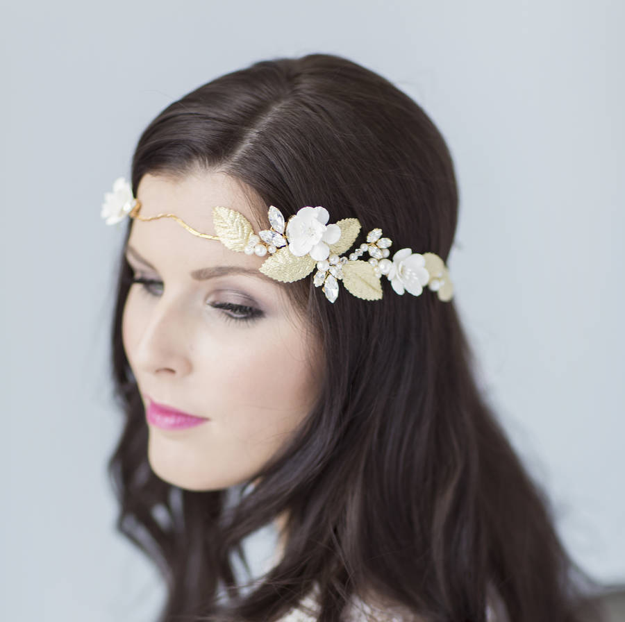 gardenia headpiece