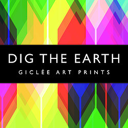 Dig The Earth Giclee Art Prints Logo