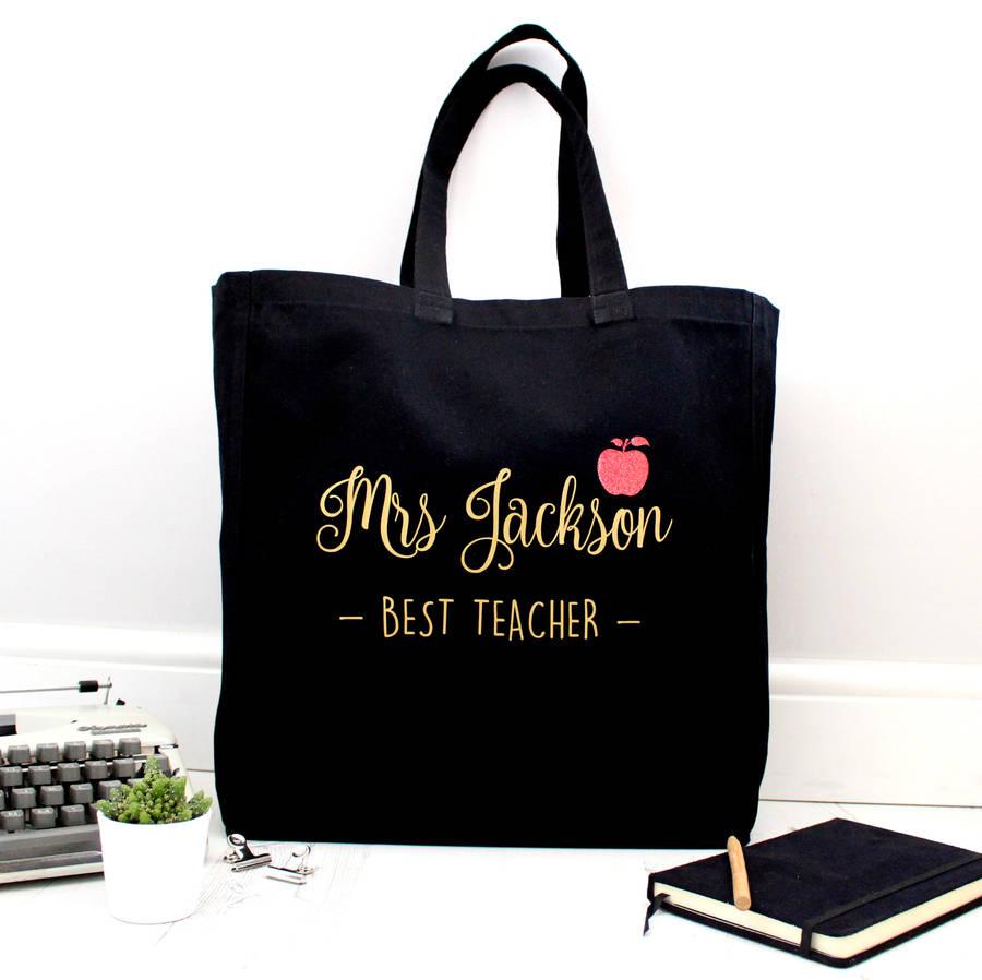 personalised best teacher tote bag by precious little plum | 0