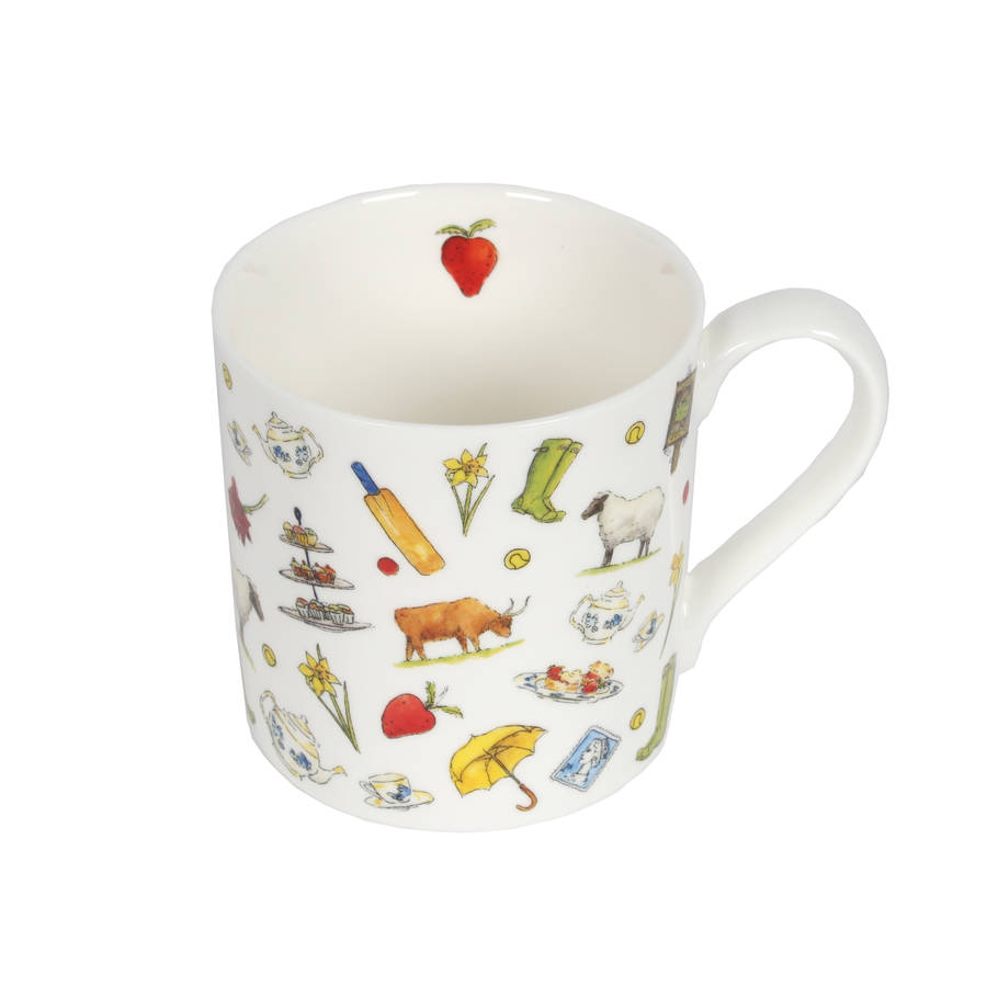 brilliantly british fine bone china mug by milly green
