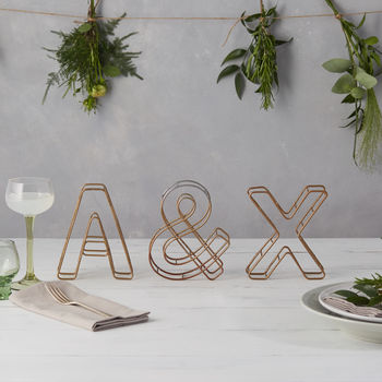 wire alphabet letter by the letter loft | notonthehighstreet.com