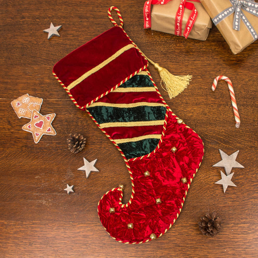 Christmas Stockings With Jingle Bells 