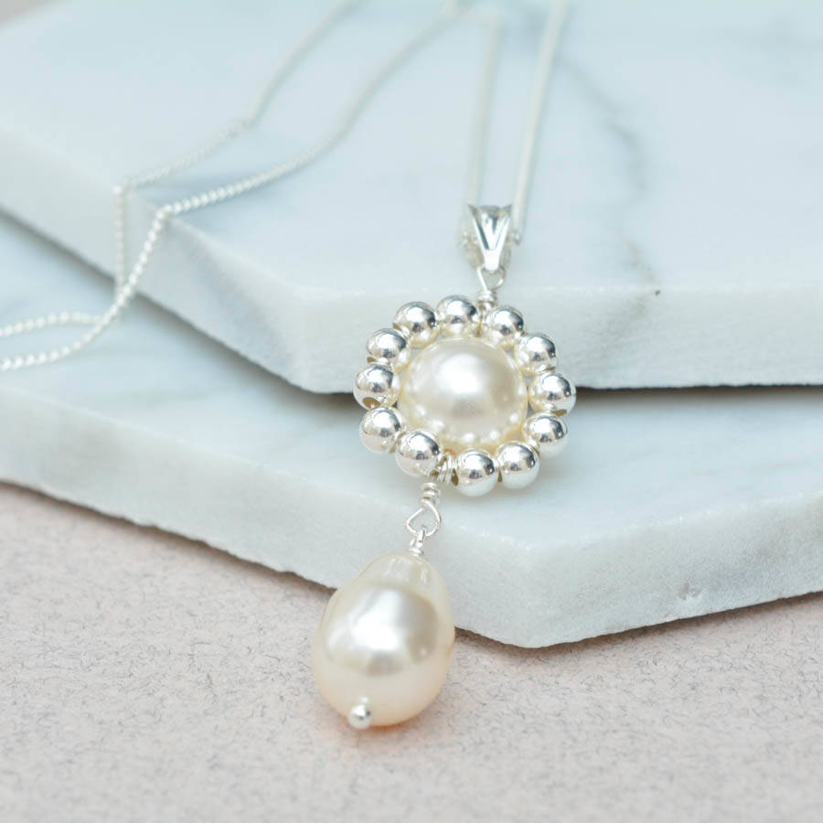 Swarovski Pearl Necklace By Vivien J