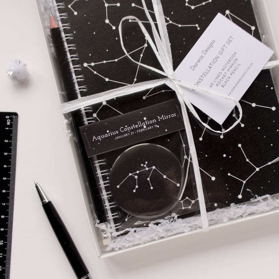 constellation notebook gift set by darwin designs