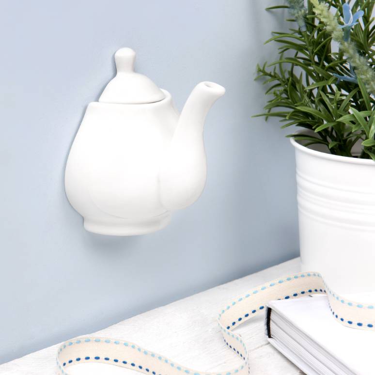 ceramic wall mounted tea pot planter by thelittleboysroom