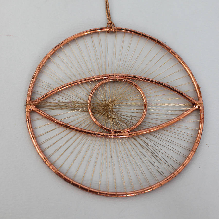 Metallic Wire Eye Decoration By Posh Totty Designs Interiors