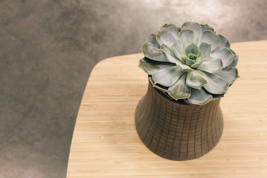 tower concrete flower pot small by lime lace