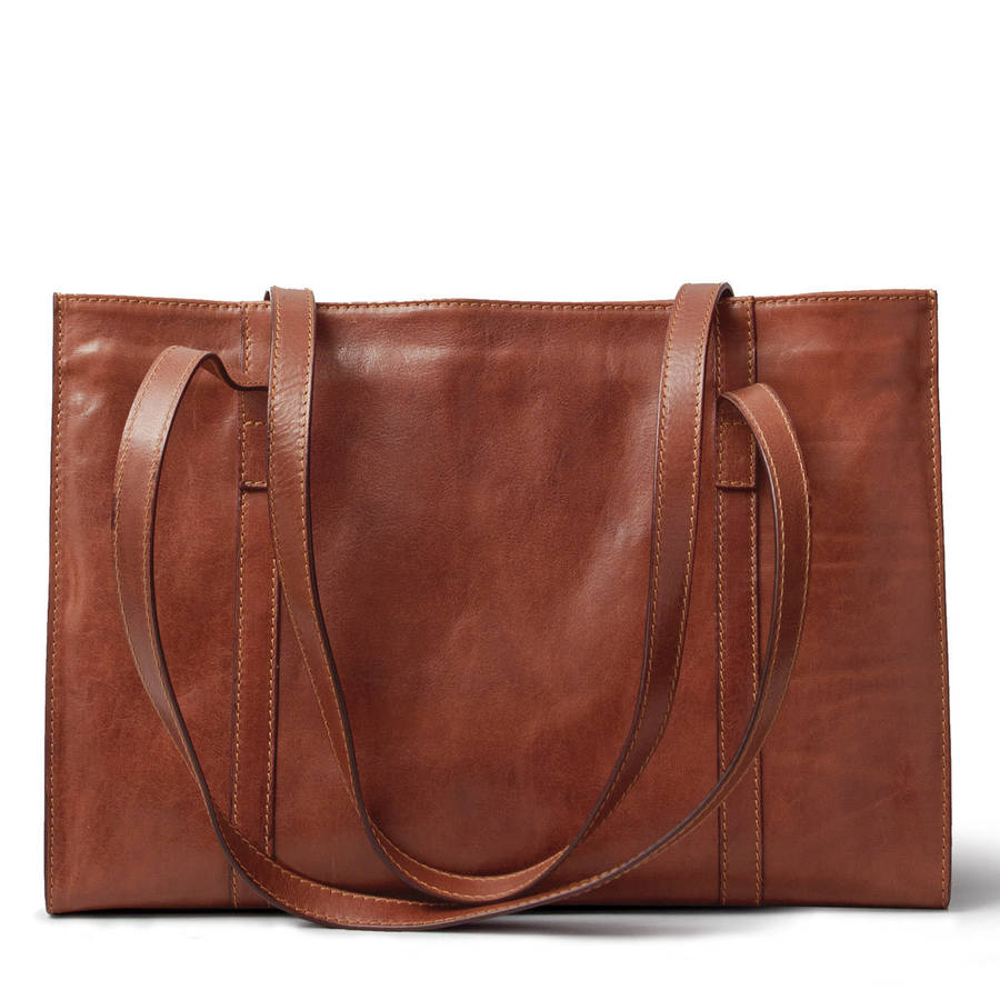 large ladies leather work bag. &#39;the rivara&#39; by maxwell scott bags | 0