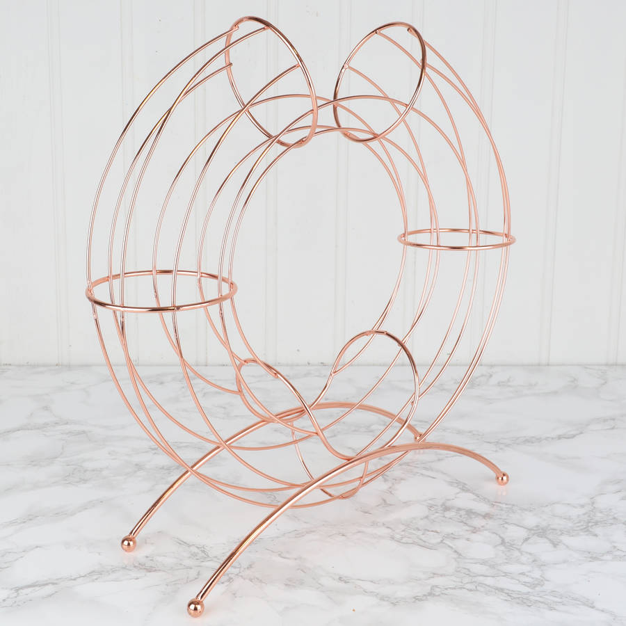 copper metal fruit holder by dibor