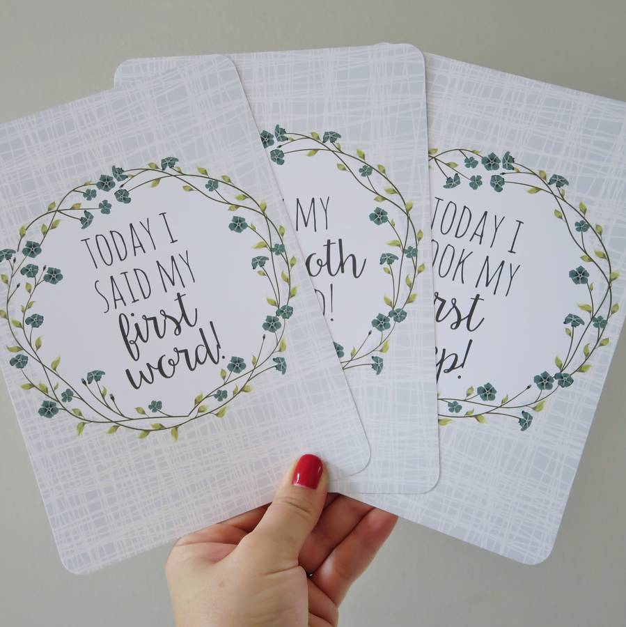 floral-baby-milestone-cards-by-eleanor-mary-designs-notonthehighstreet