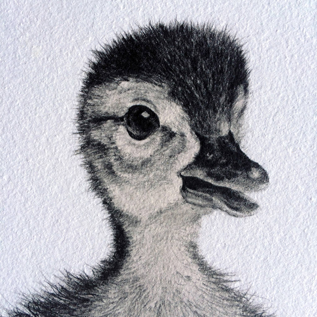 bespoke personalised new baby footprint duck by lucy coggle