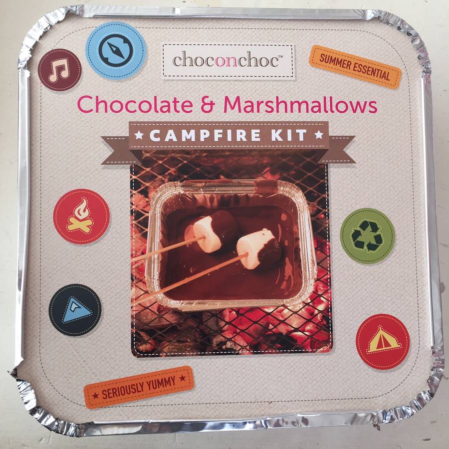 chocolate and marshmallow campfire kit by choc on choc