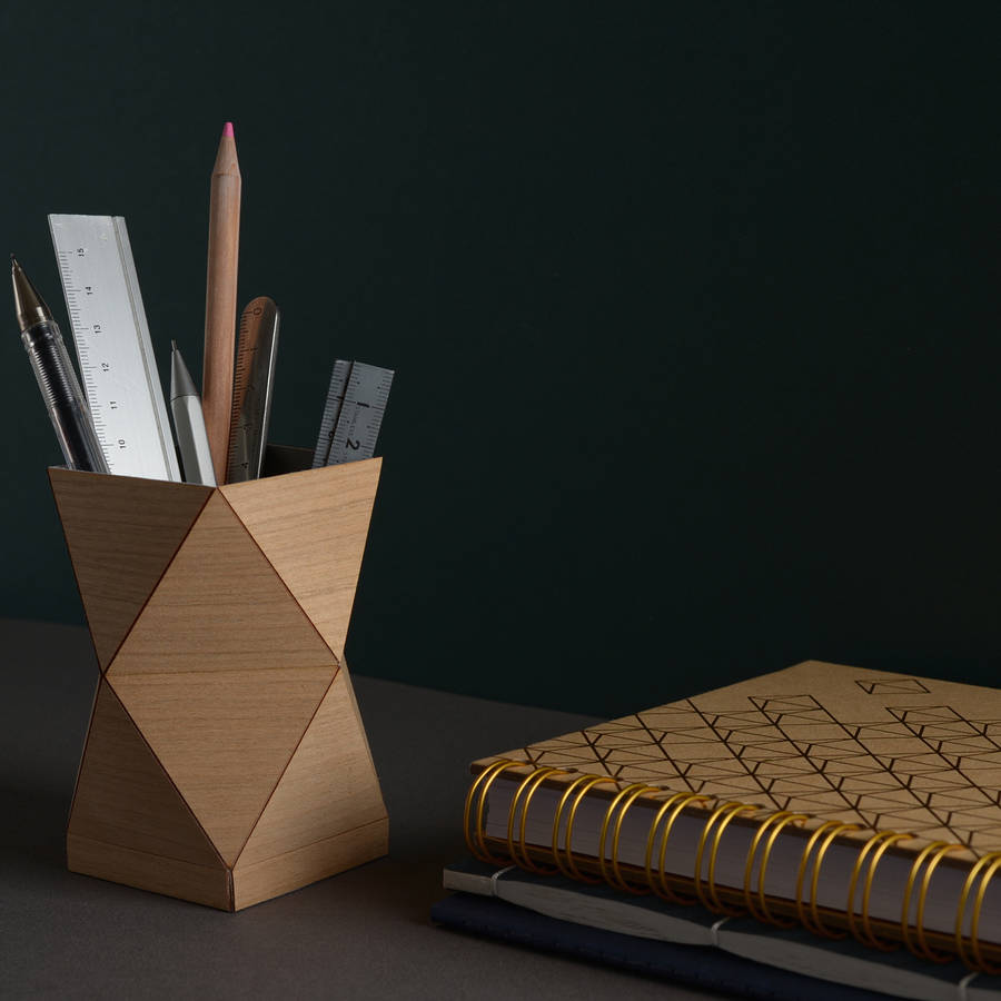wooden pencil pot by another studio