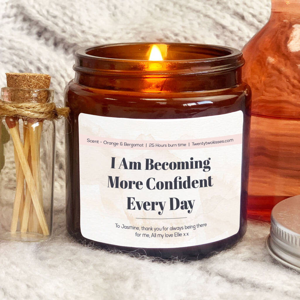 Affirmation Candle I Am Becoming More Confindent By TwentyTwoKisses