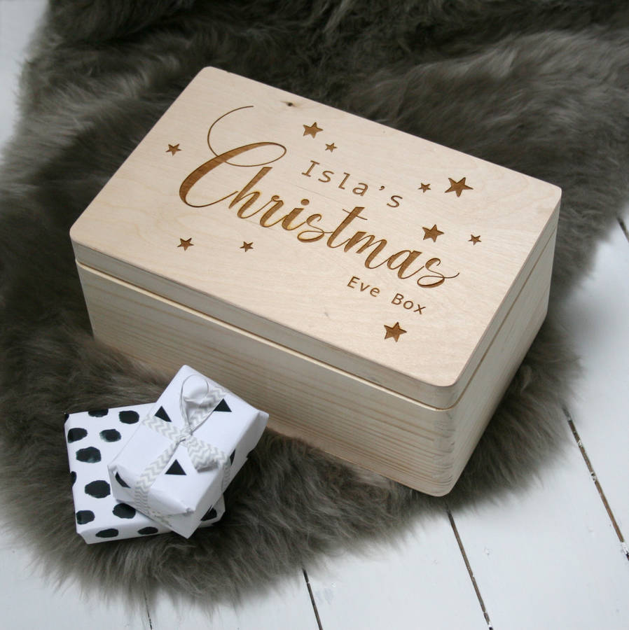 personalised large traditional christmas eve box by modo creative | notonthehighstreet.com
