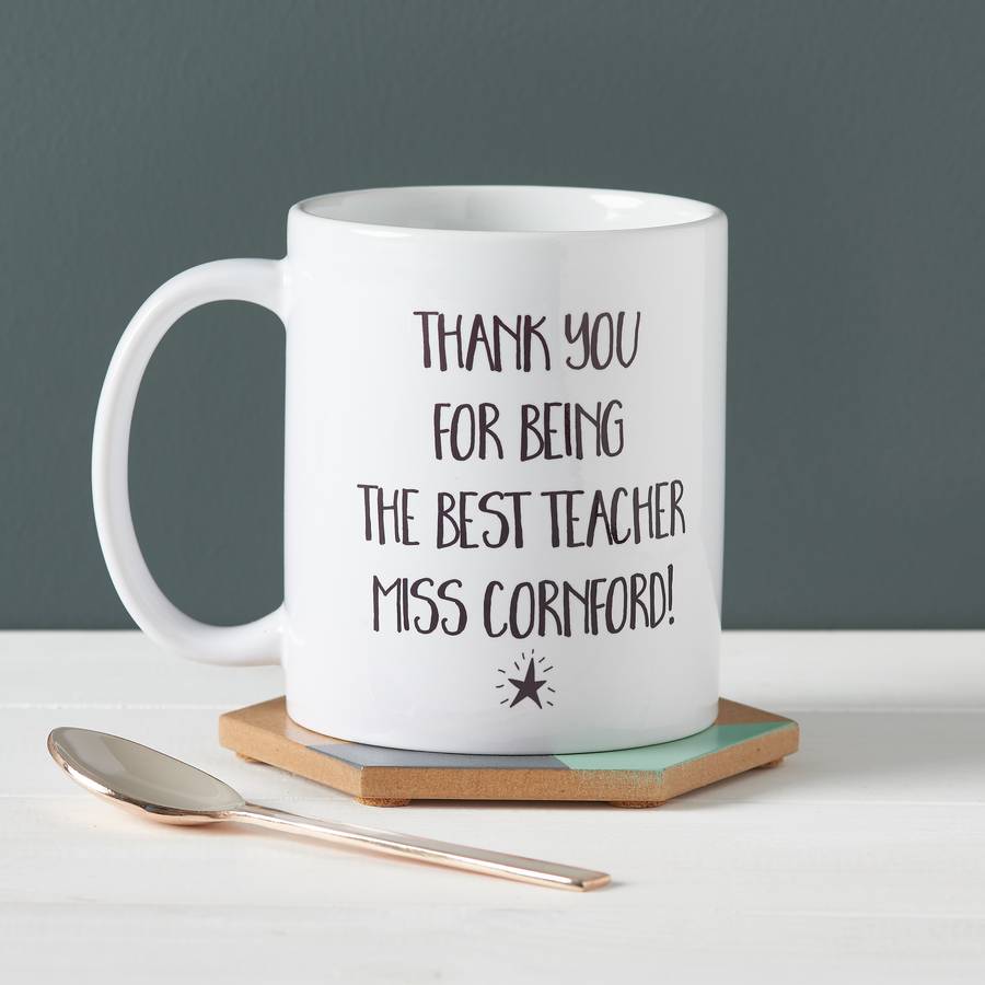 Personalised Teacher Thank You Mug By Owl & Otter | Notonthehighstreetcom