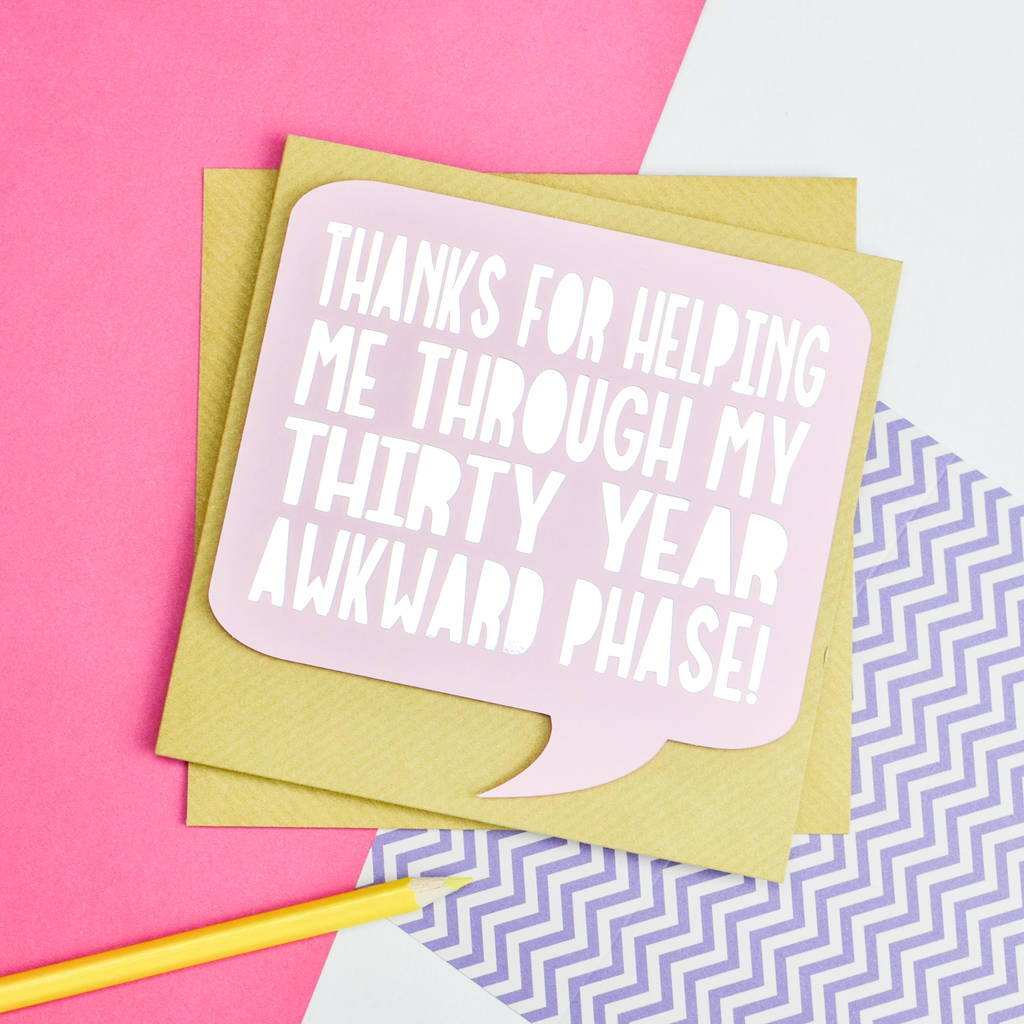 Funny Papercut Mothers Day Card My Awkward Phase By Popsicle Papercuts