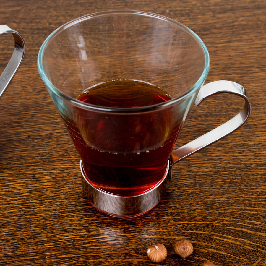 contemporary glass and stainless steel espresso mug by dibor