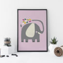 baby elephant nursery print by alice rebecca potter