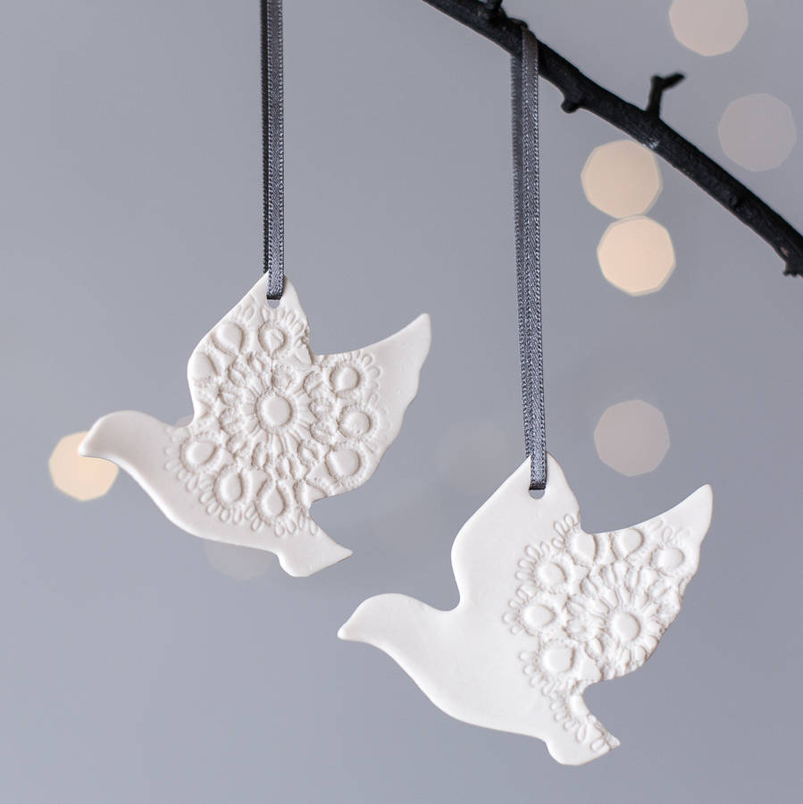 turtle doves figurines