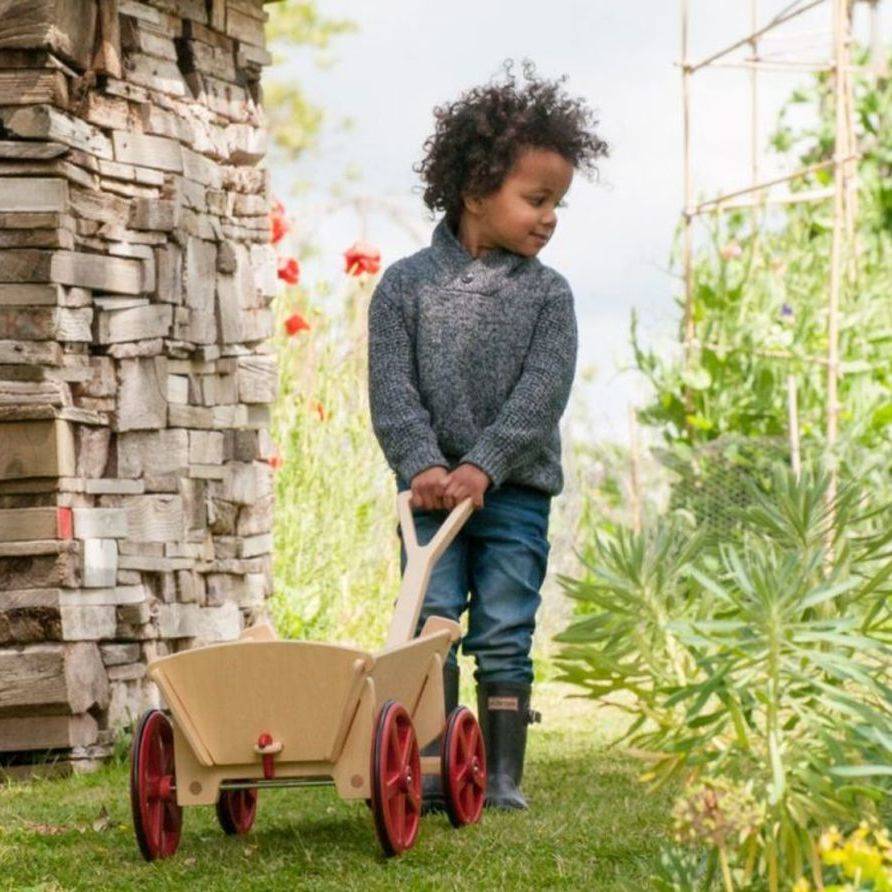 wooden cart pull along toy by alphabet baby & child