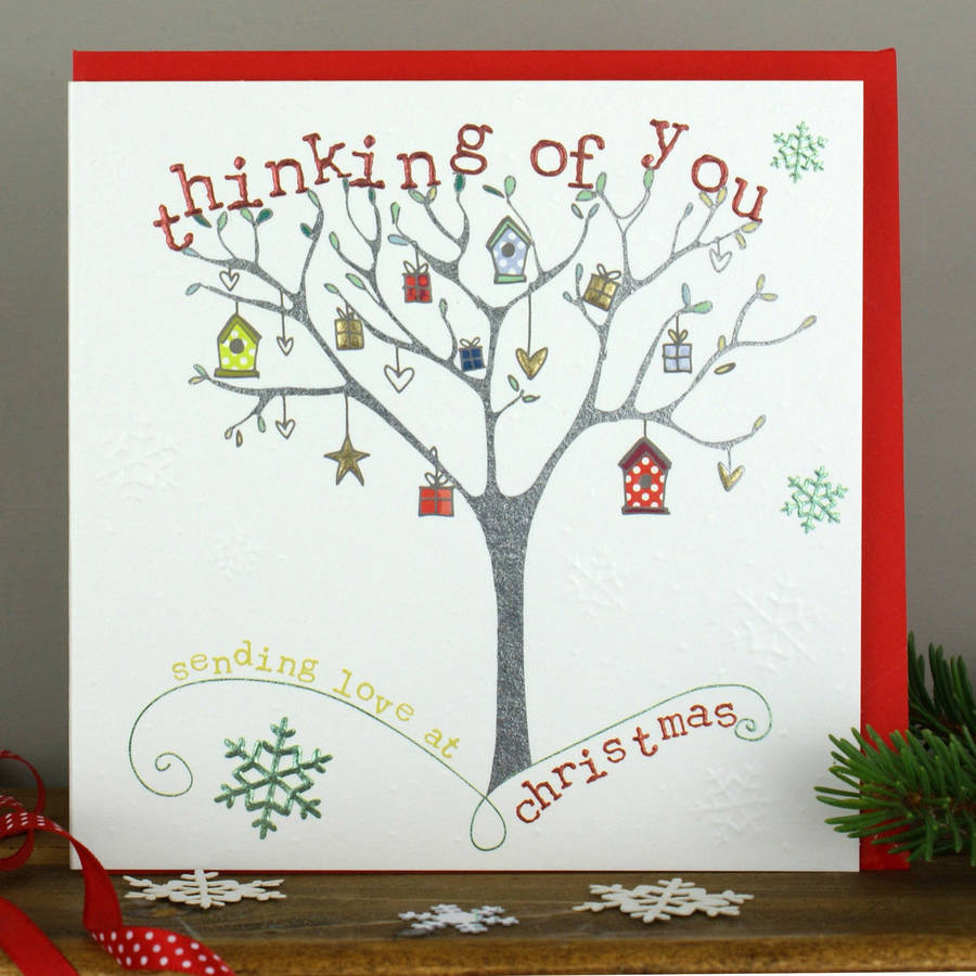 thinking of you christmas card by molly mae  notonthehighstreet.com