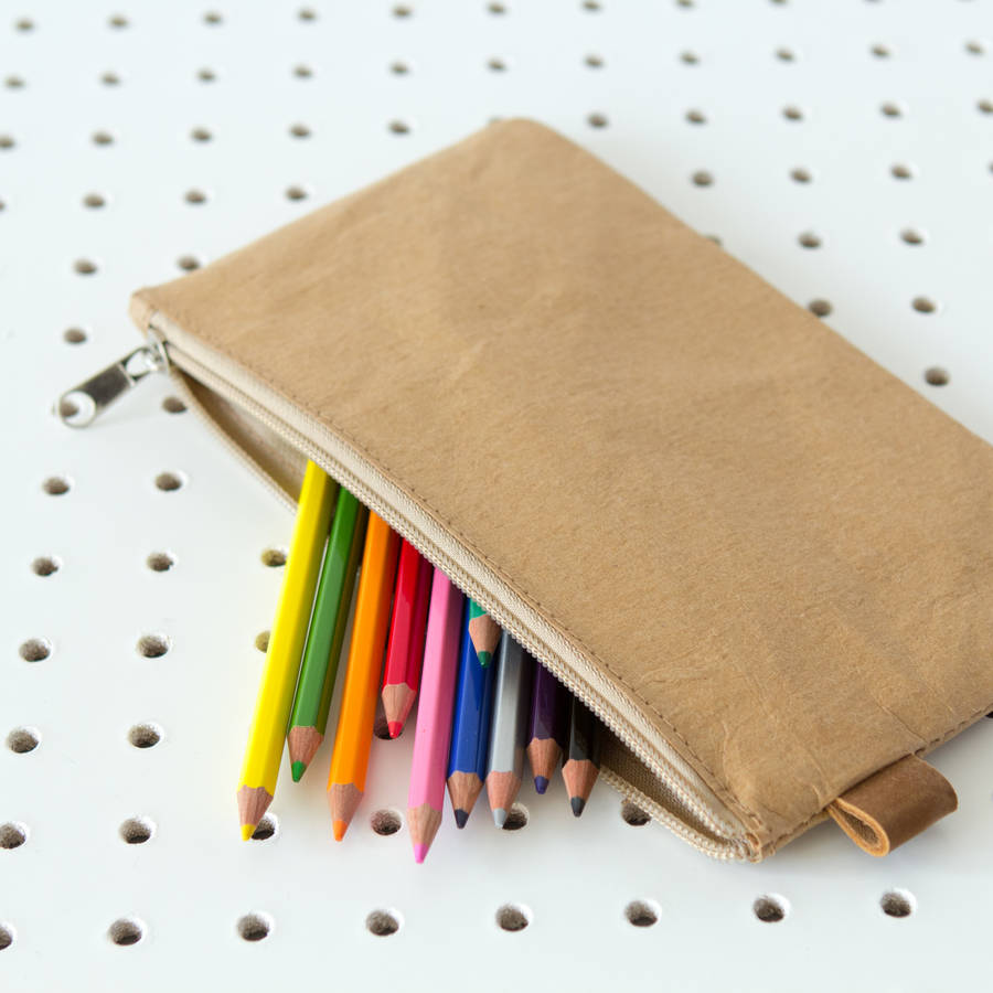 kraft paper pencil case by berylune