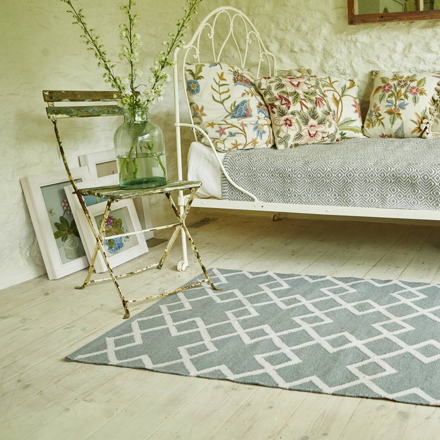 juno rug by weaver green